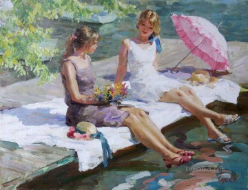 Beautiful Girl VG 01 Impressionist Oil Paintings